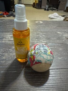 Sol de Janeiro Brazilian Touch Hand Sanitizer and Bum Bum Bath Bomba Bundle
